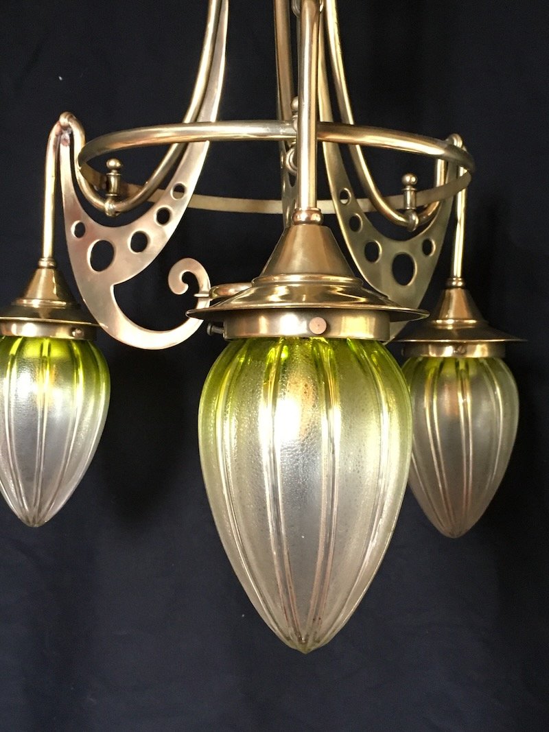 Art Nouveau Chandelier-photo-3