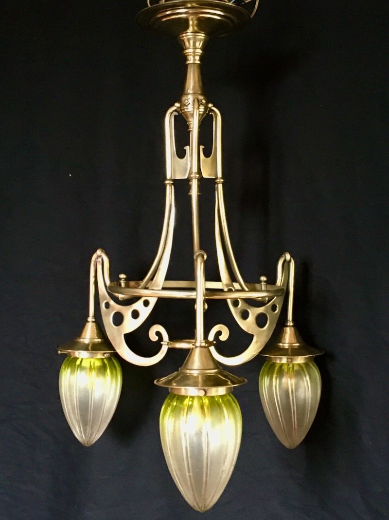 Art Nouveau Chandelier-photo-3