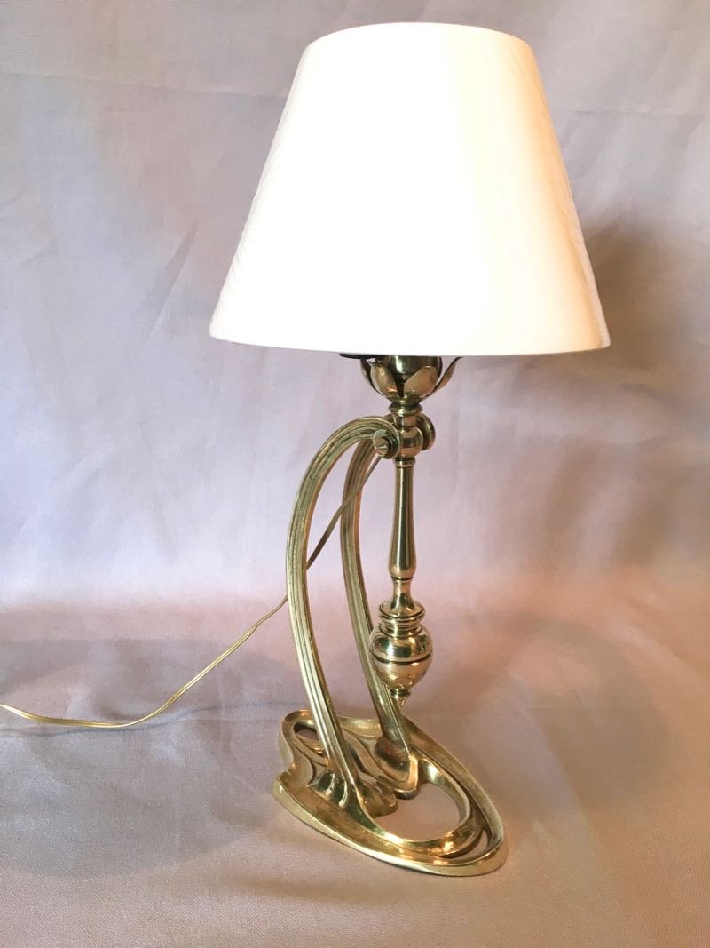 Lampe / Applique d' Epoque Art Nouveau-photo-1