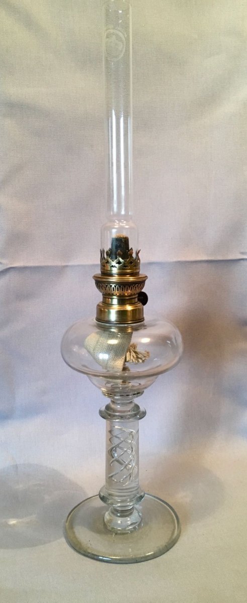 Vierzon Oil Lamp In Glass-photo-2
