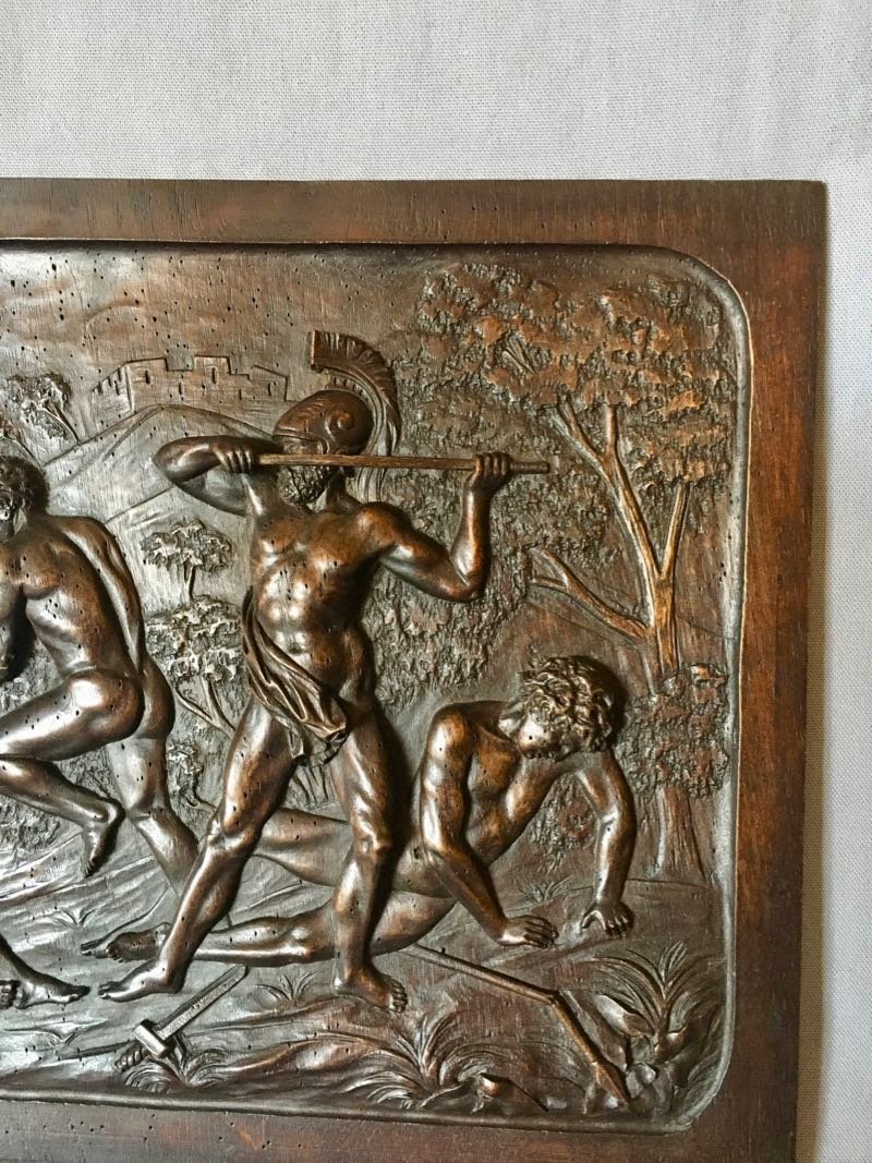 19th Century Carved Walnut Panel-photo-4