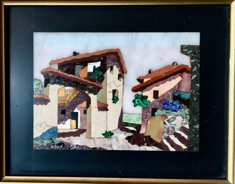 Tableau en Marqueterie de Pierres Dures Italie XIXe-photo-3