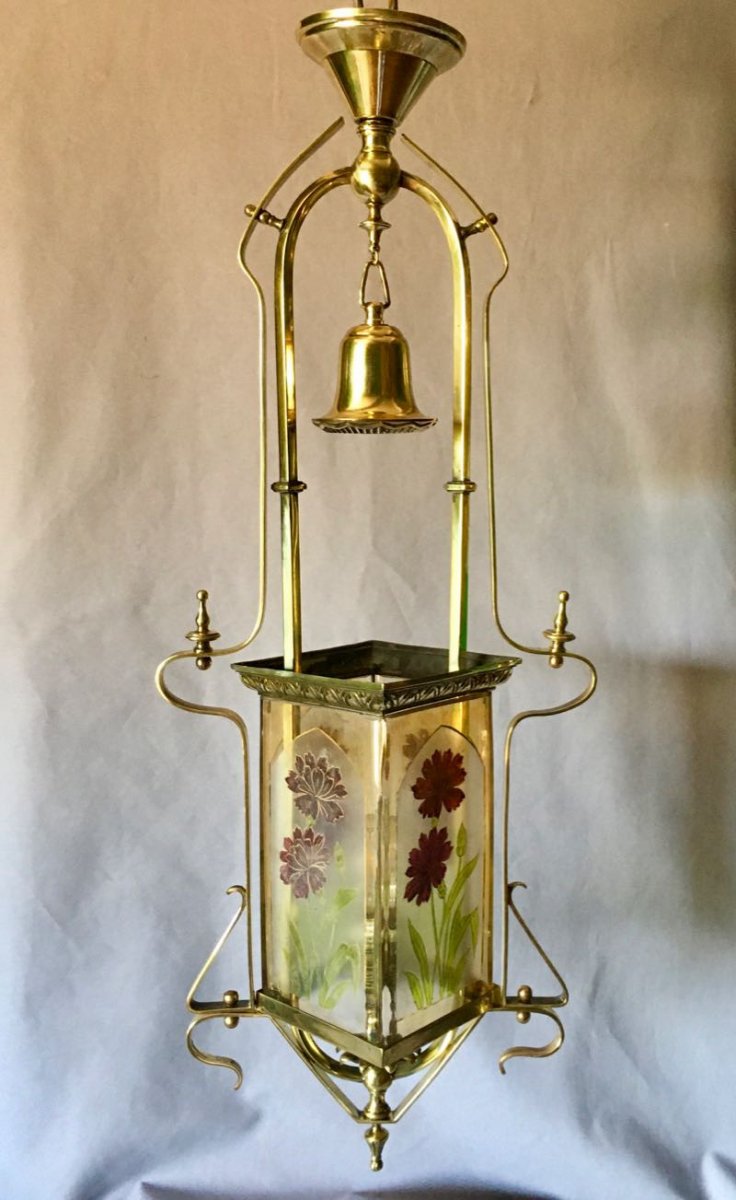 Lustre De Hall Art Nouveau