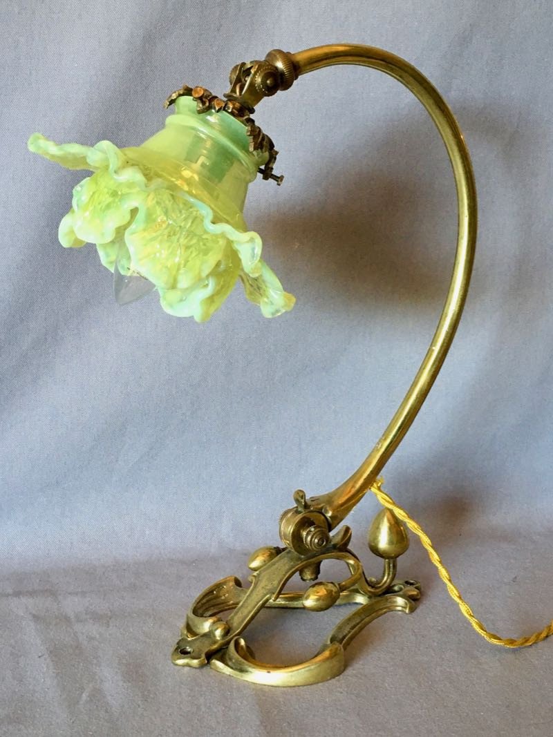 Lampe Art Nouveau Verrerie Ouraline