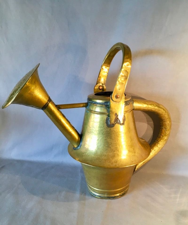 Large 19th Century Brass Watering Can-photo-2