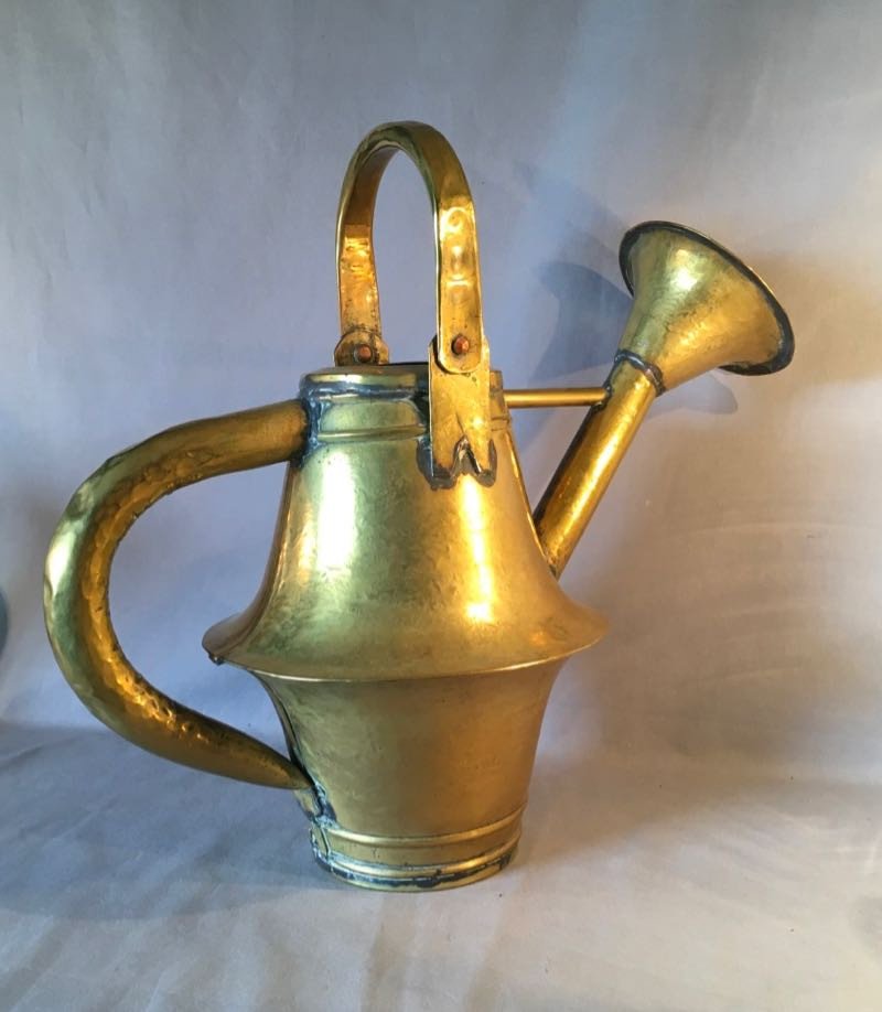 Large 19th Century Brass Watering Can-photo-3
