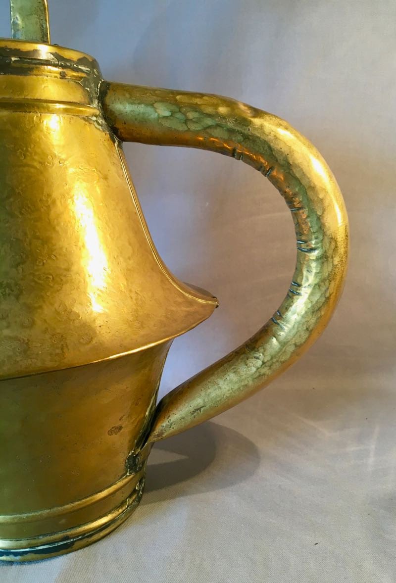 Large 19th Century Brass Watering Can-photo-4