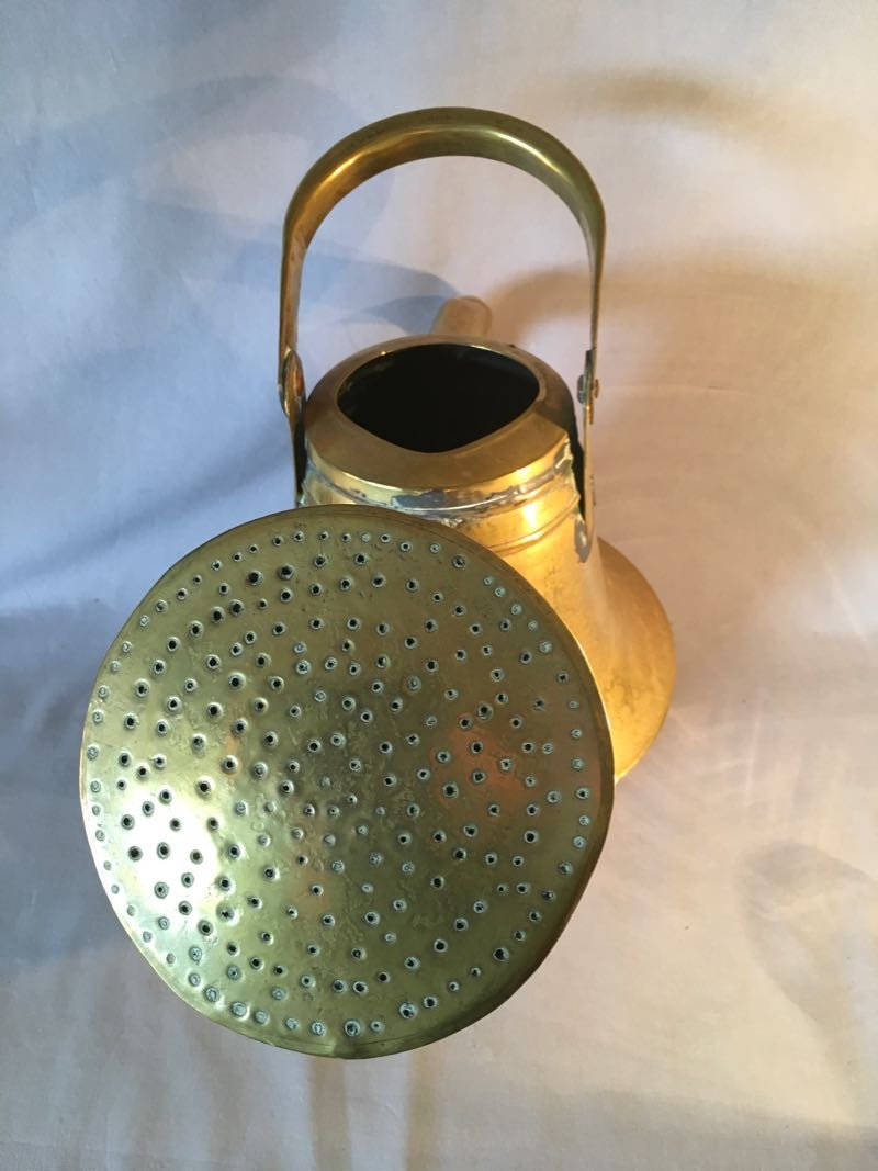 Large 19th Century Brass Watering Can-photo-3