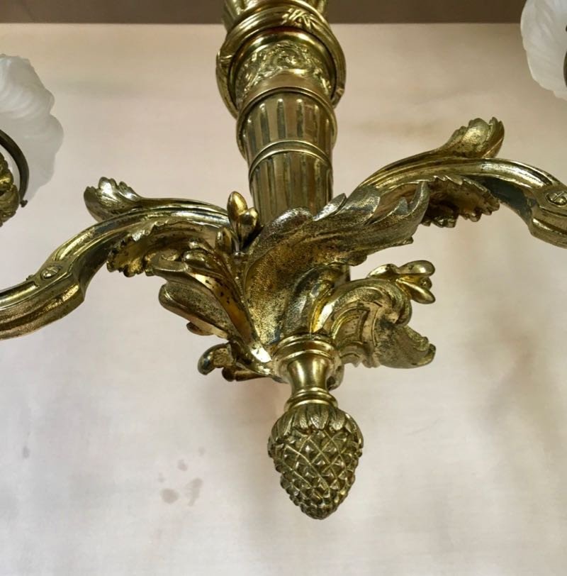 1900 Louis XVI Style Chandelier-photo-4