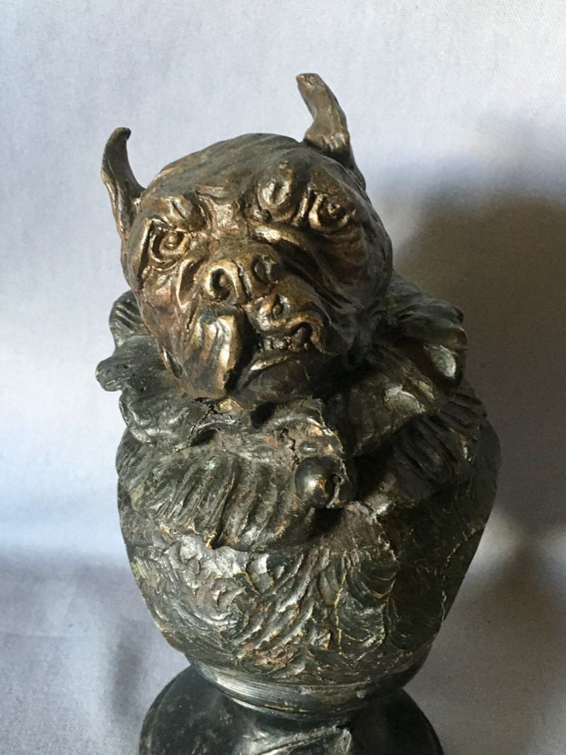 Bronze Humoristique Bouledogue XIXe-photo-3