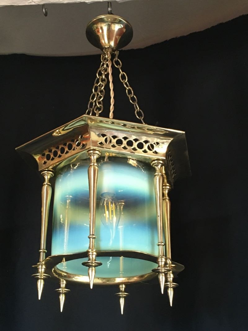 Paire De Lanternes Arts And Crafts -photo-3