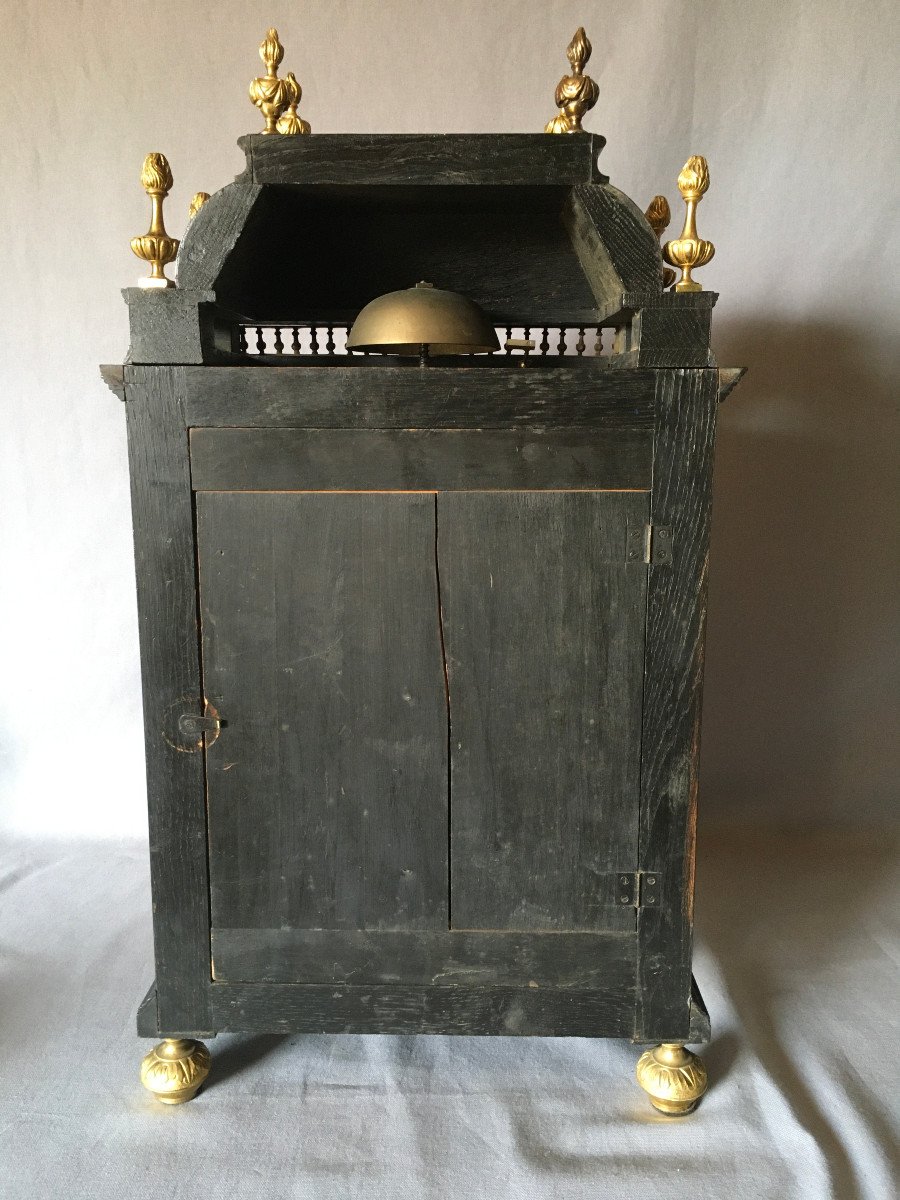 Pendule XIXe Dite Religieuse En Marqueterie Boulle-photo-7