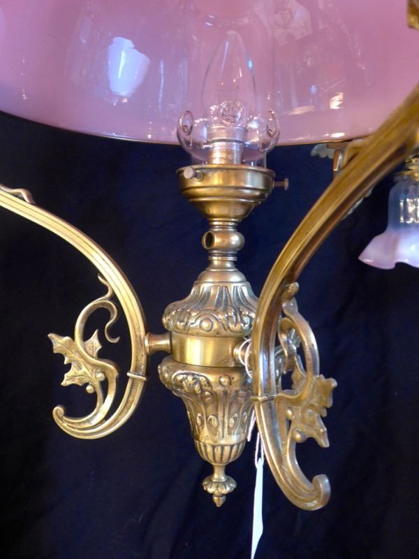 Large Art Nouveau Suspension-photo-3