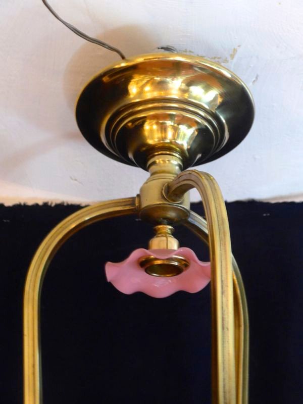 Large Art Nouveau Suspension-photo-6