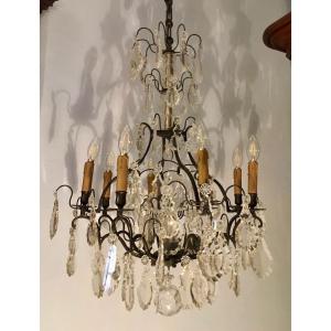 Cage Chandelier With Twelve Lights