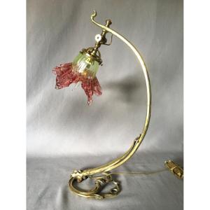 Large Art Nouveau Lamp