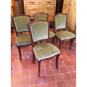 Art Nouveau Mahogany Chairs
