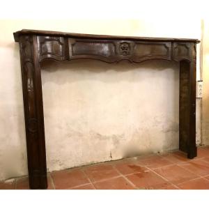 CHEMINEE XVIIIE EN NOYER