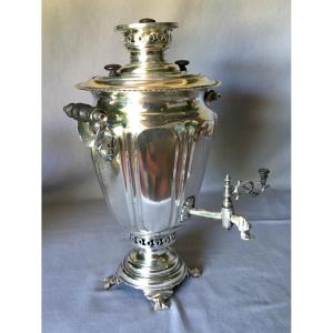 SAMOVAR FOMINA EN METAL ARGENTÉ