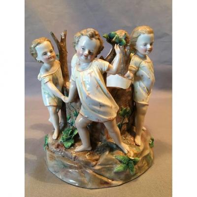 Late 19th Century Porcelain Group