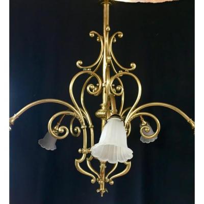 Large Dutch Style Chandelier Early Twentieth