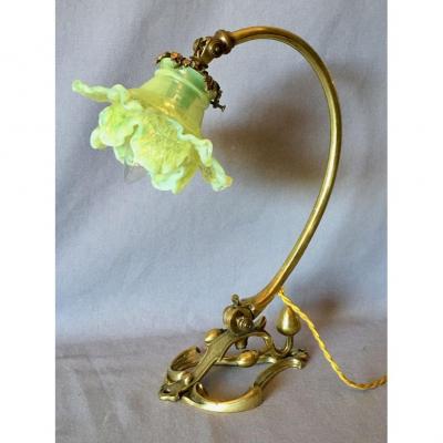 Lampe Art Nouveau Verrerie Ouraline