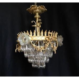 Lustre Couronne A Pampilles