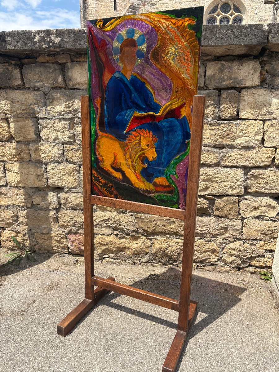 Vitrail acrylique Jean GOUJON (vallauris)-photo-1