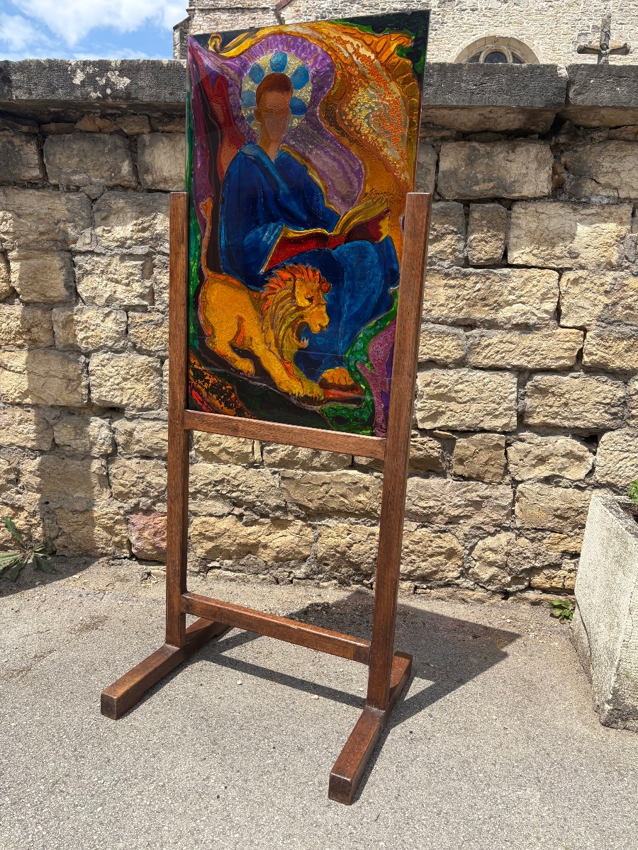 Vitrail acrylique Jean GOUJON (vallauris)-photo-2