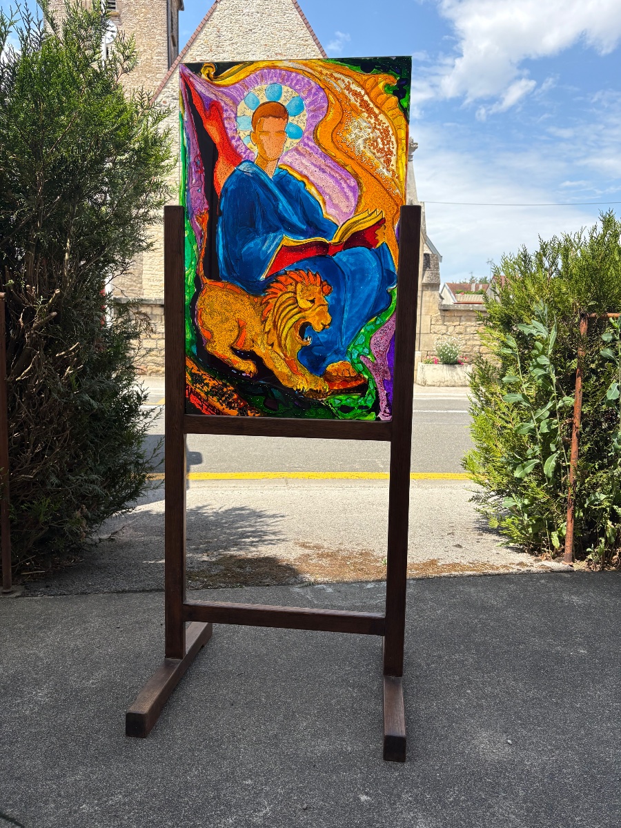 Vitrail acrylique Jean GOUJON (vallauris)