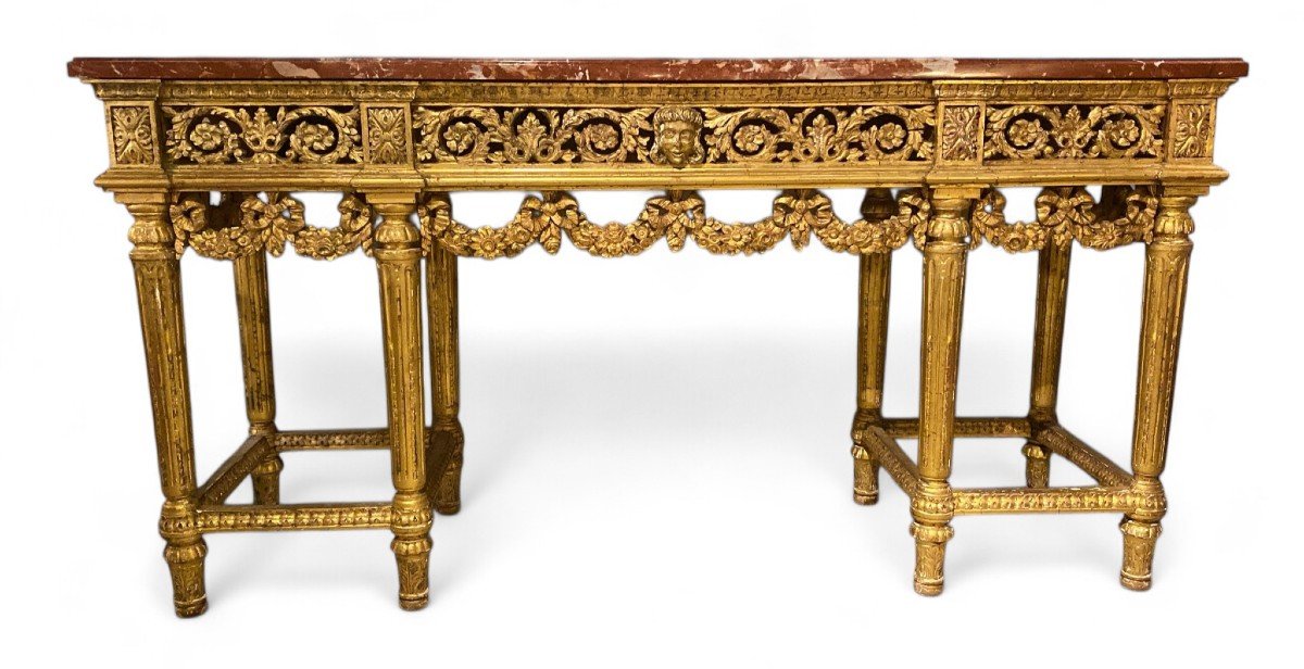 Golden Wood Console 