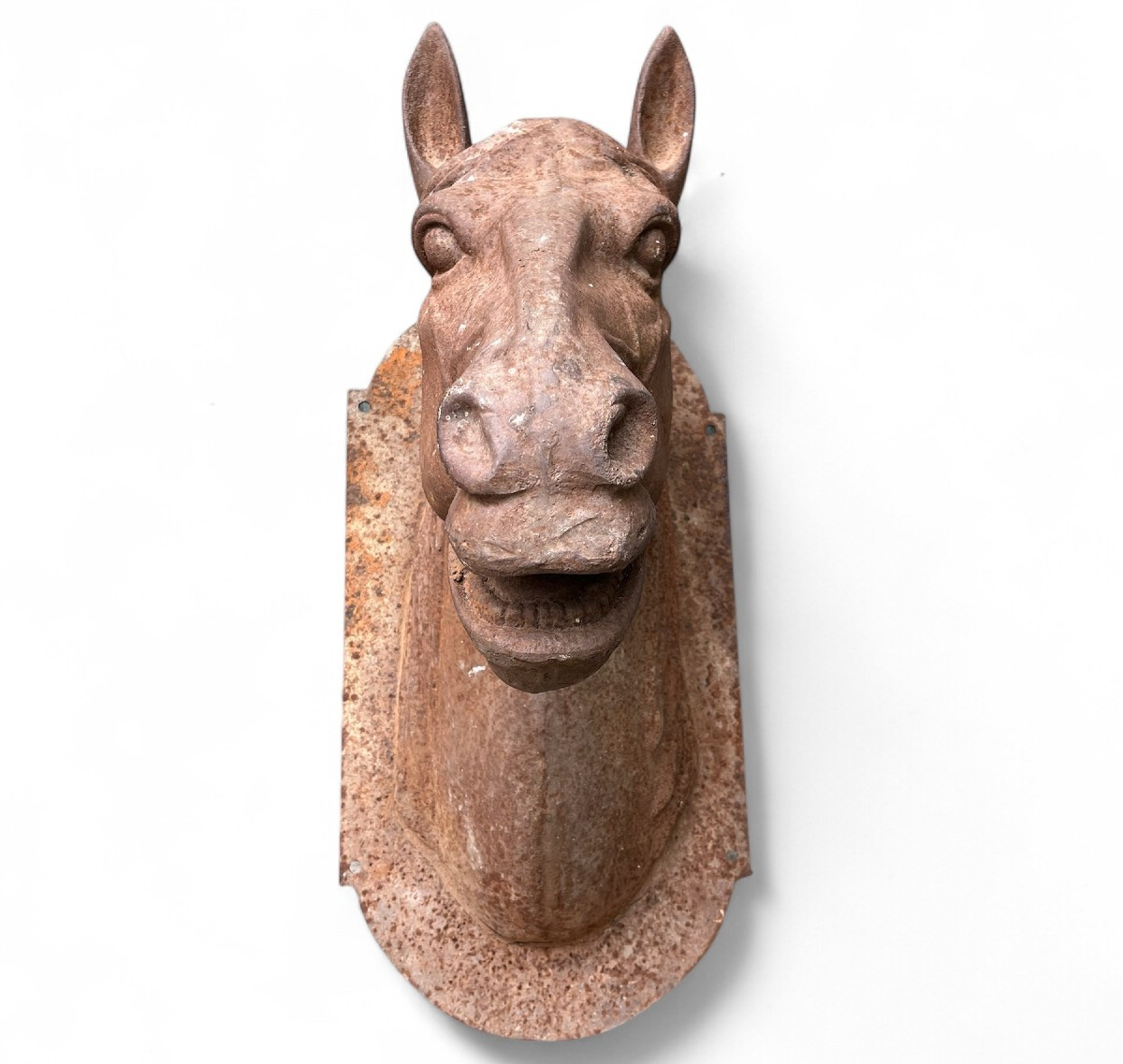 Tête de cheval en fonte- France XIXe siècle