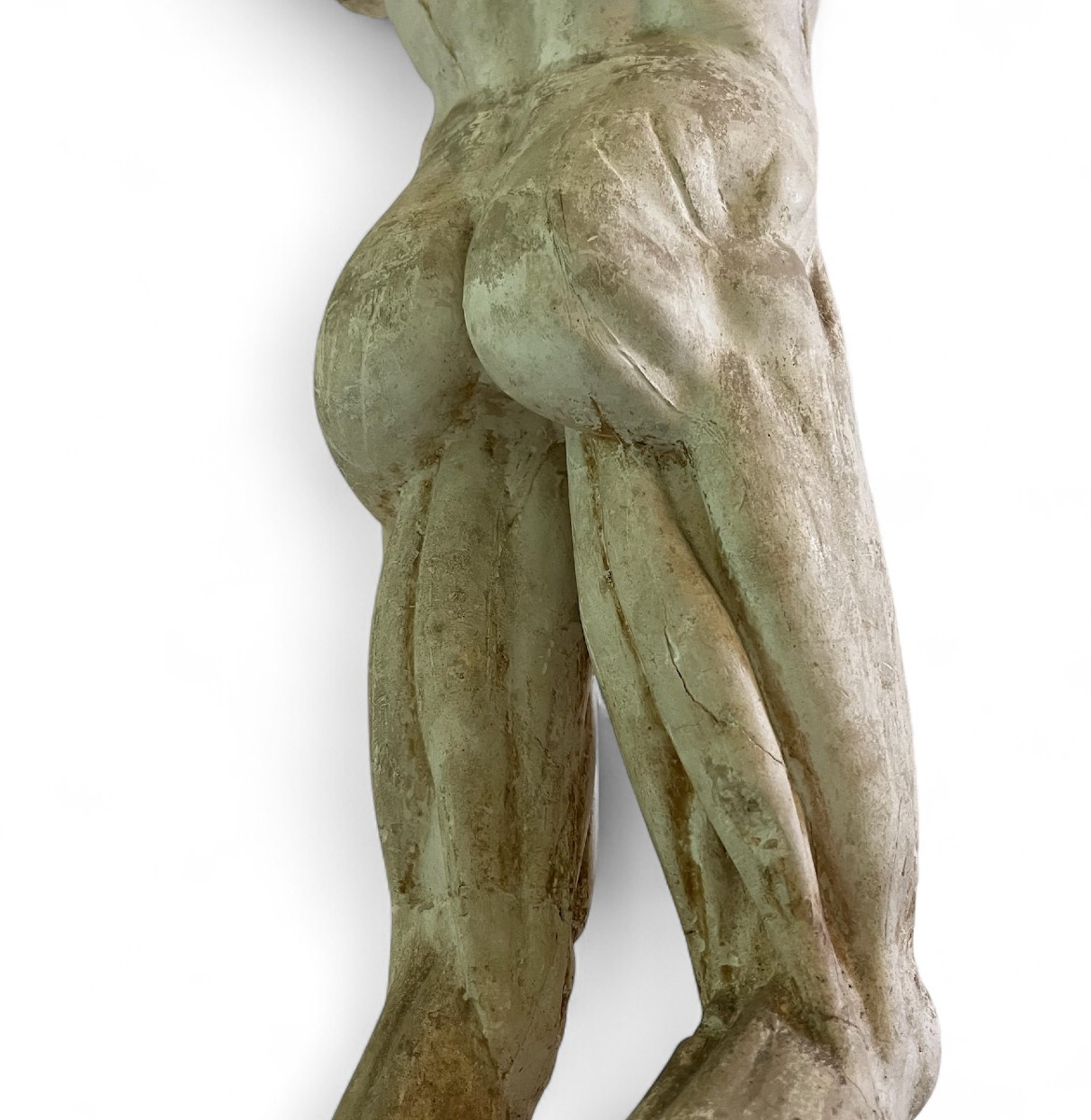 Paire d'écorchés en plâtre, d'après l'Antique- XIXe siècle-photo-1