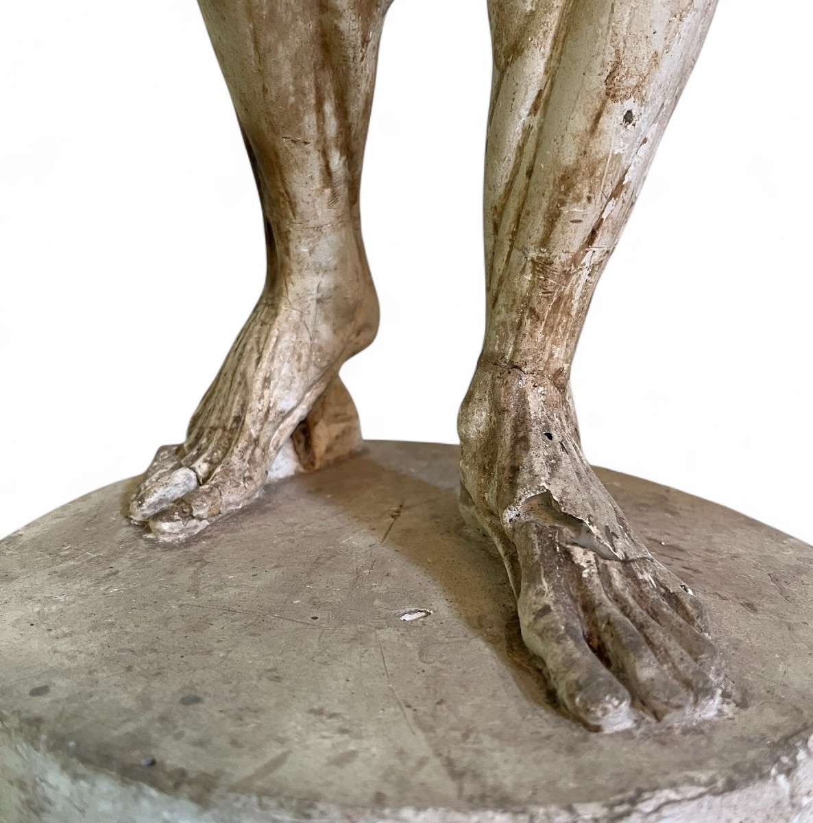 Paire d'écorchés en plâtre, d'après l'Antique- XIXe siècle-photo-3