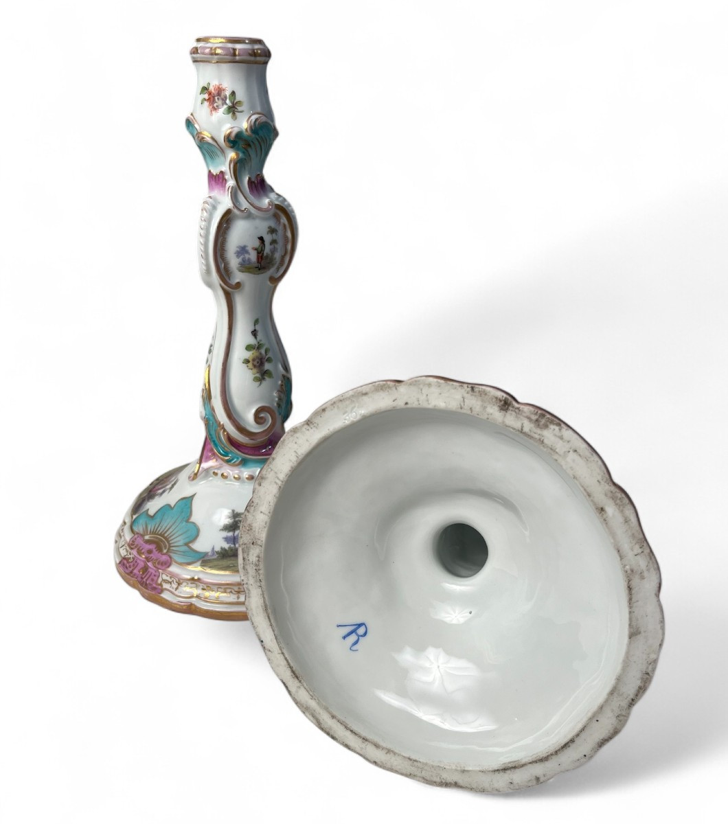 Pair Of Porcelain Candlesticks-photo-1