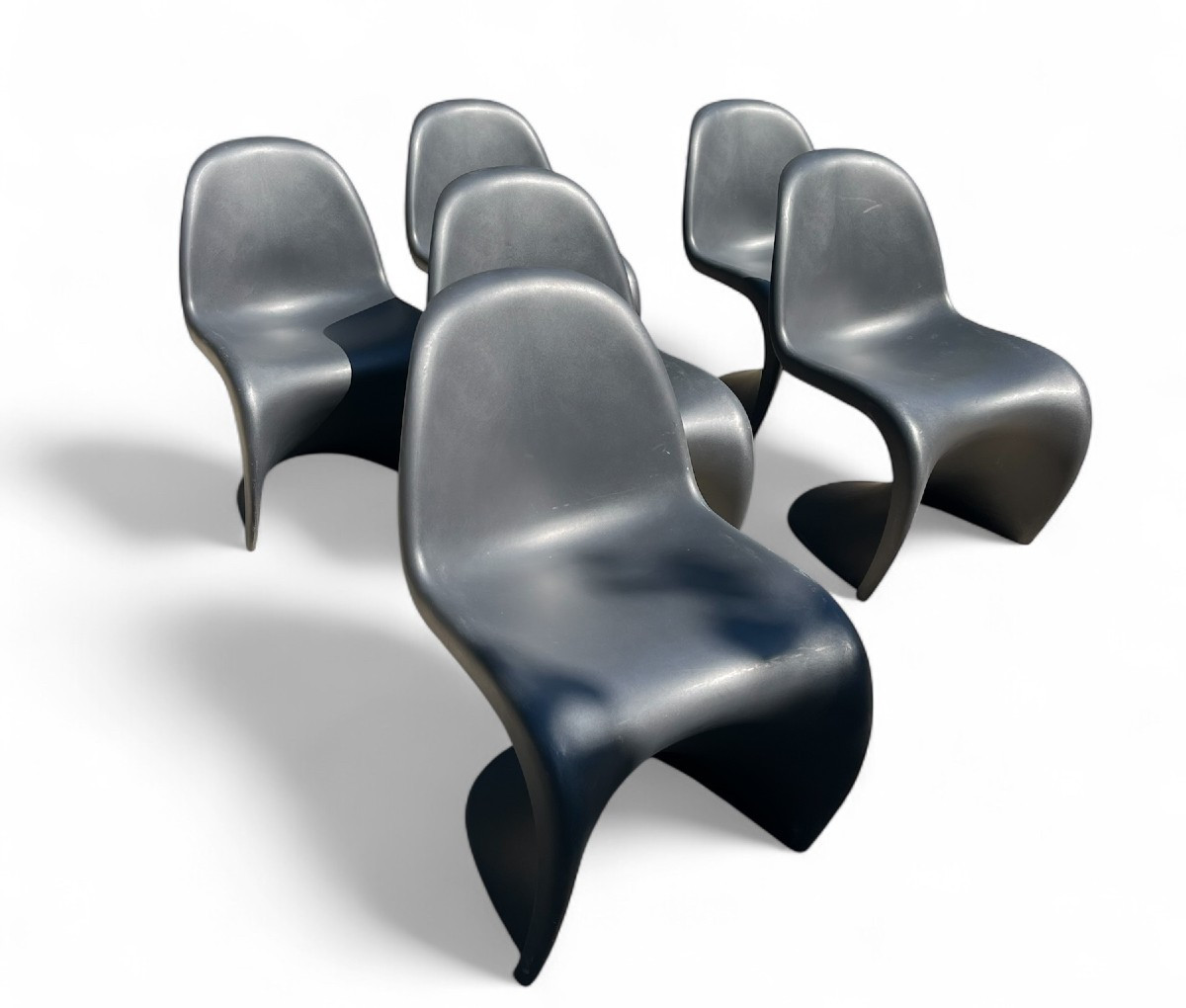 Set Of Six "panton Chair" Chairs - Verner Panton, Vitra Edition