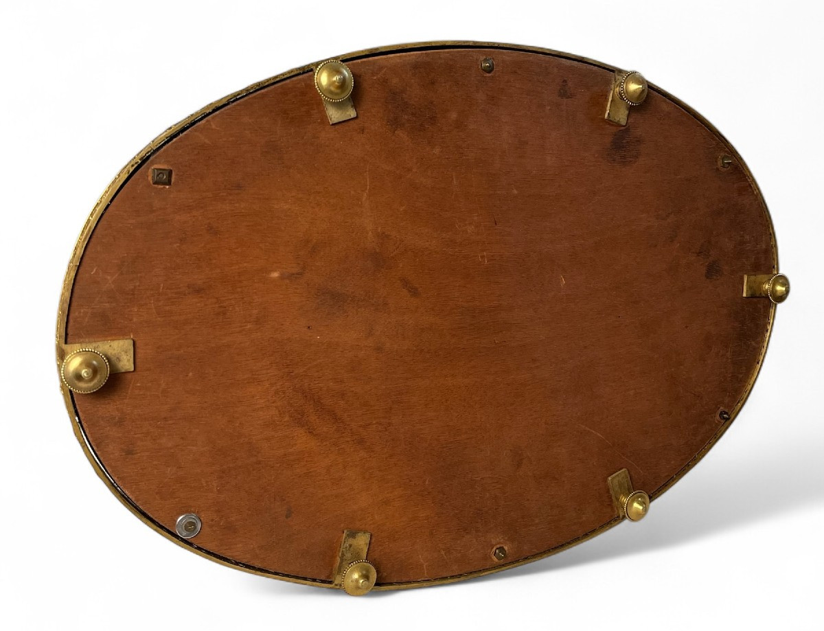 Oval Gilt Bronze Table Centrepiece, Directoire Period - Circa 1795-1804-photo-1