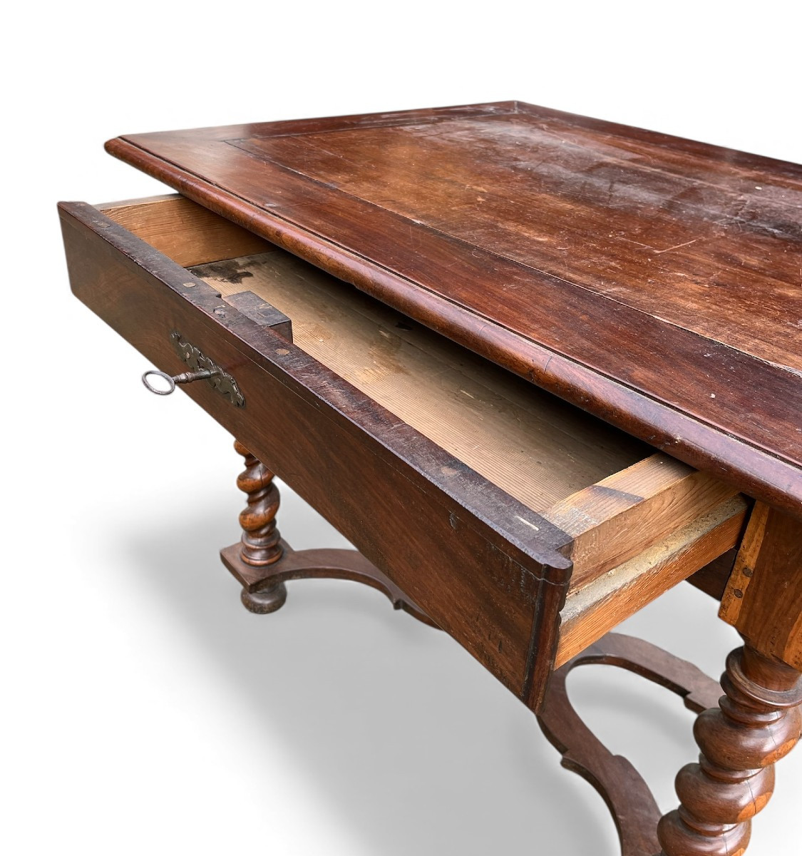 Louis XIII Style Turned Wood Table - France, 17th Century-photo-4