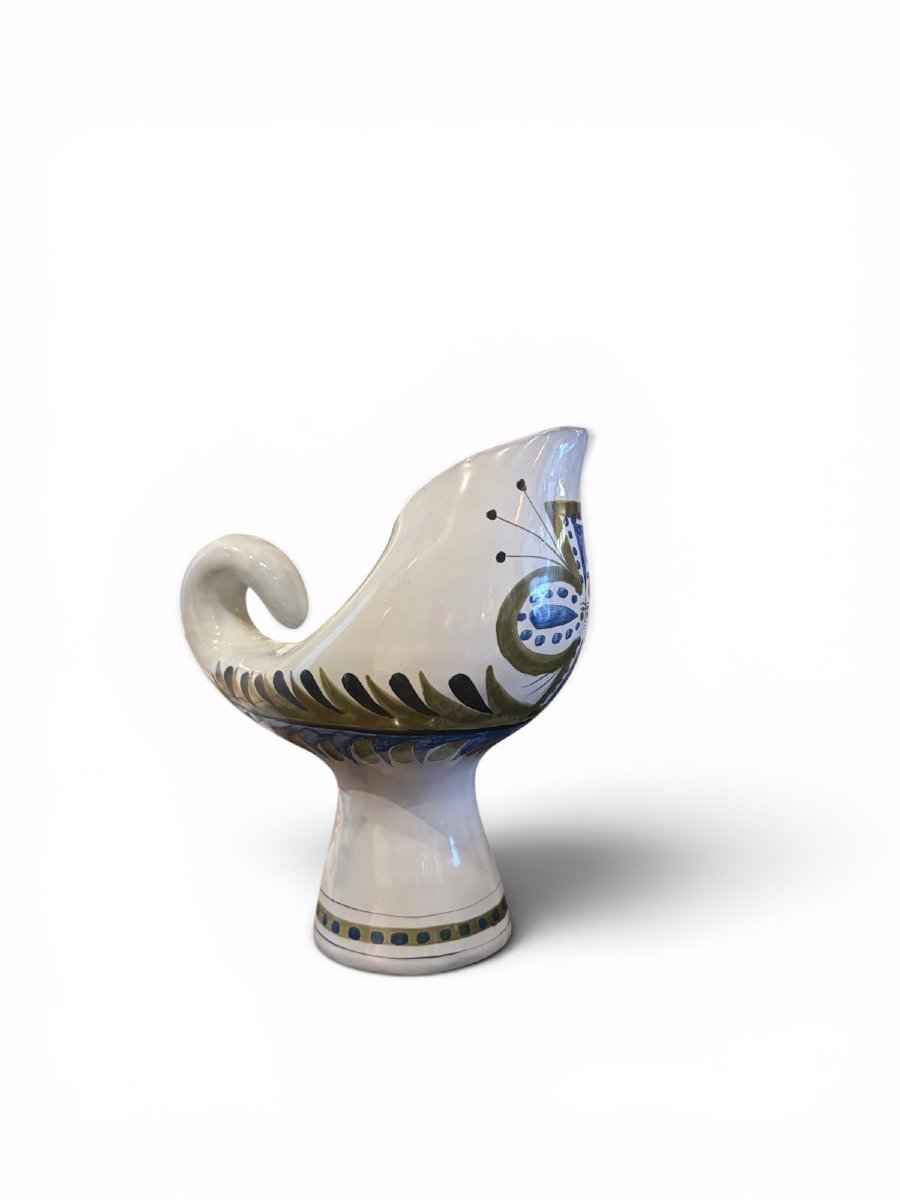 Glazed Ceramic Pitcher By Roger Capron-photo-2