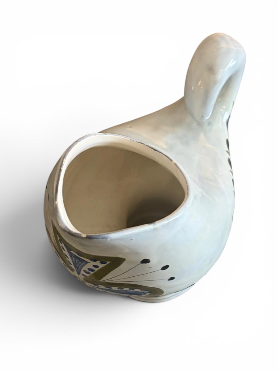 Glazed Ceramic Pitcher By Roger Capron-photo-4