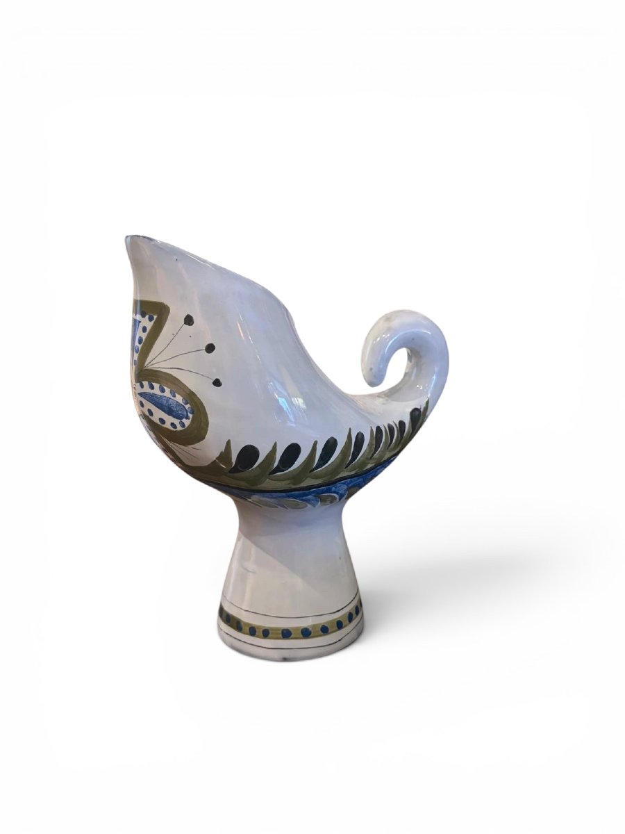 Glazed Ceramic Pitcher By Roger Capron