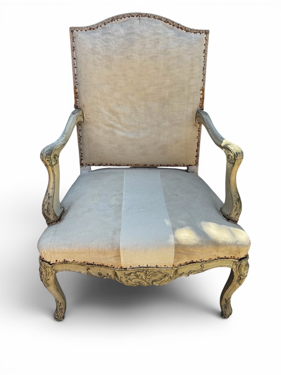 Paire de fauteuils Louis XV-photo-4