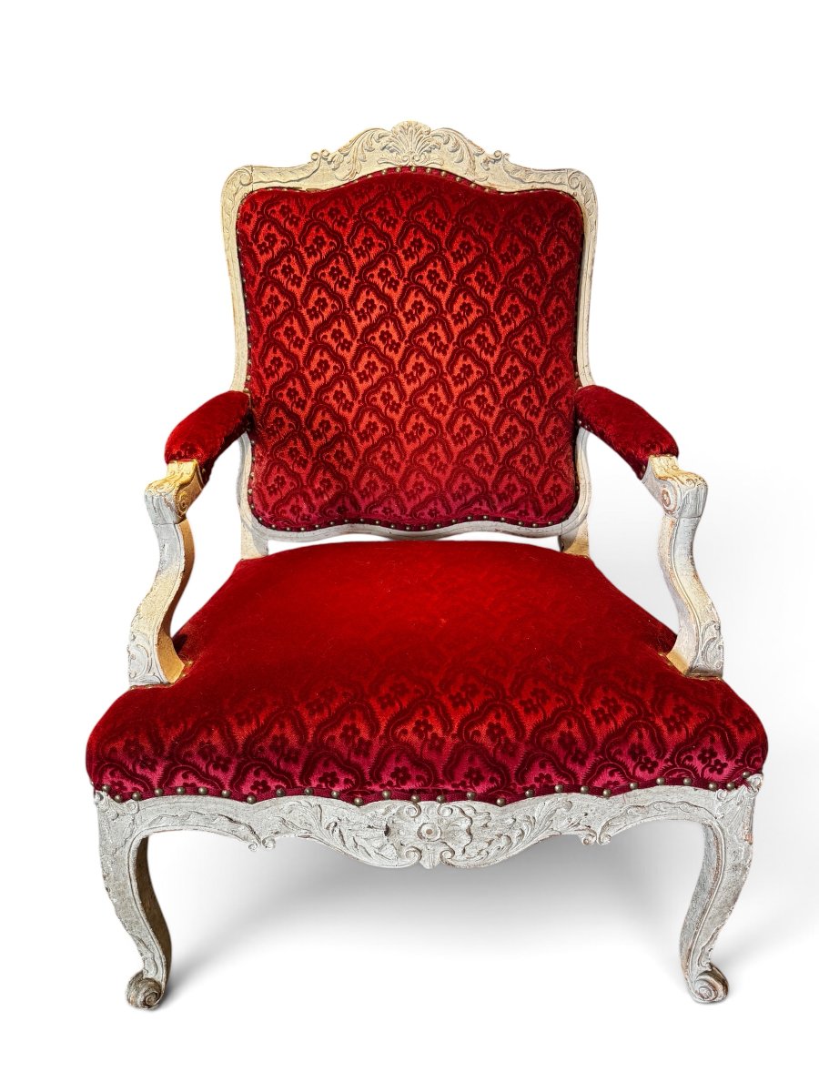 Pair Of Louis XV Armchairs-photo-3