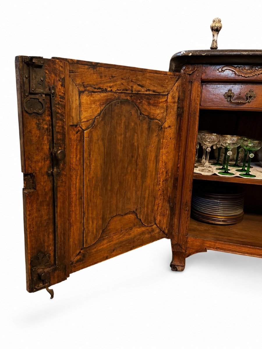 18th-century Lyon-style Sideboard In Walnut-photo-2