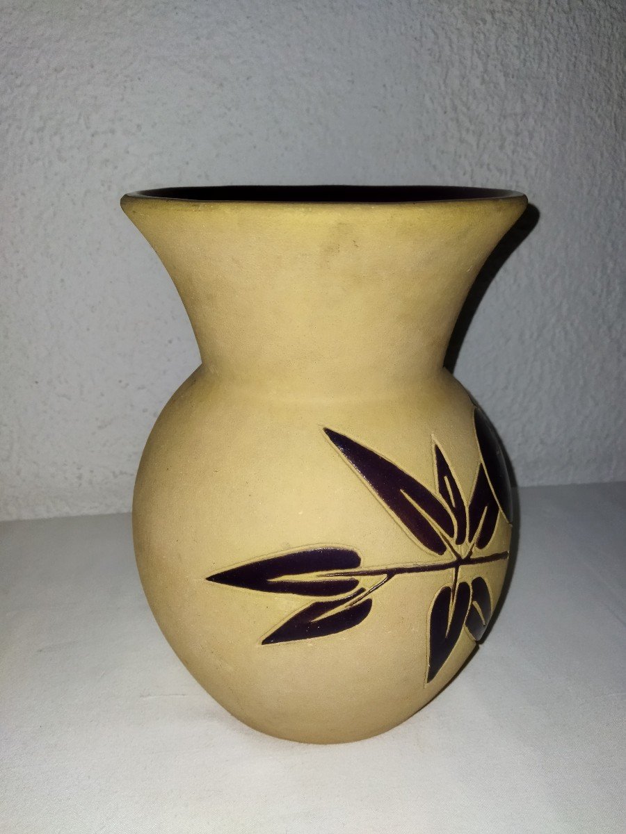 Octave Larrieu Ceramic Collectible Vase Art Deco Period-photo-1