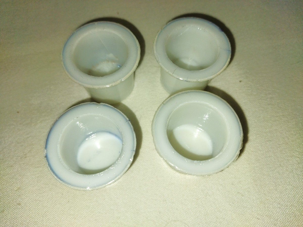 Art Of Writing Vintage Parisian Inkwell 4 Cups Collection-photo-3