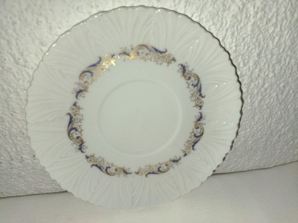 LIMOGES  Jammet-Seignolles "Vénus"  8 Tasses à  Bouillon/Soupe et leurs Coupelles-photo-3