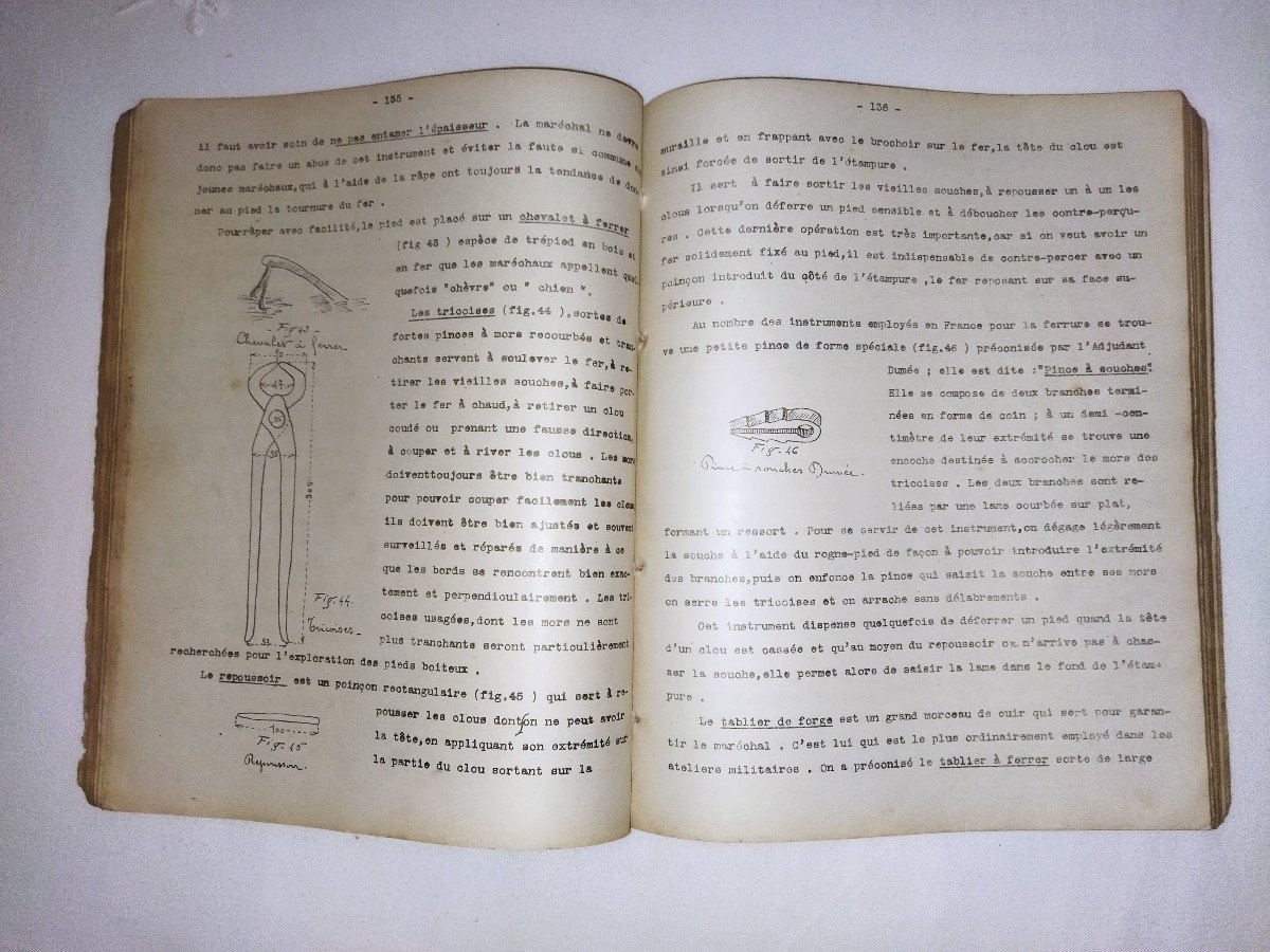 "Maréchalerie Militaire"  Enseignement Aux Vétérinaires Aides Majors 1920-photo-4