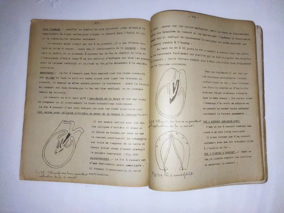 "Maréchalerie Militaire"  Enseignement Aux Vétérinaires Aides Majors 1920-photo-7