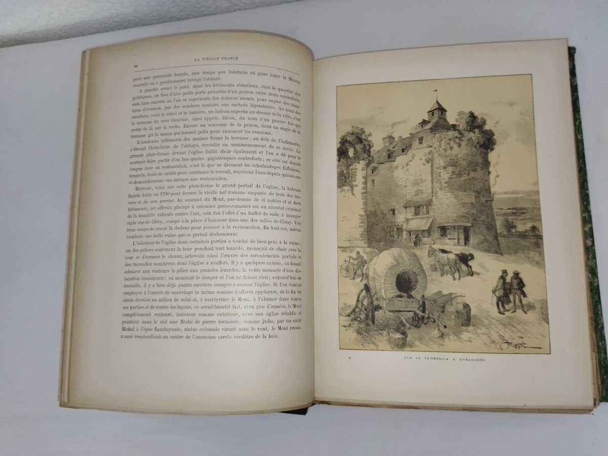 Robida "old France" Normandy Drawings Lithographs Collection-photo-2